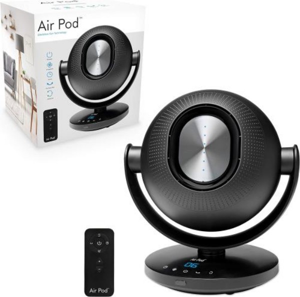 Picture of Pors+Ilsson - 10029: 4" Air Pod Bladeless Fan: Black (26W/1.5m Cable) Fan